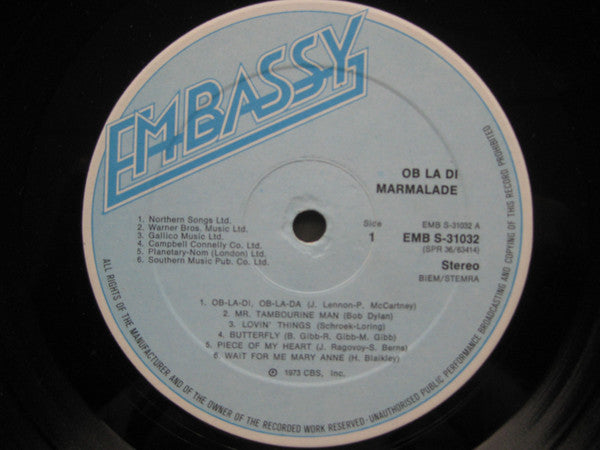 The Marmalade : Ob La Di (LP, Comp)
