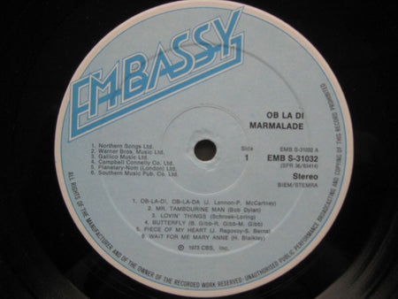 The Marmalade : Ob La Di (LP, Comp)