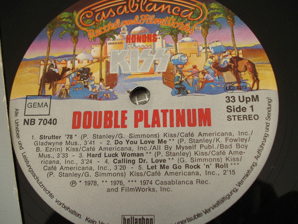 Kiss : Double Platinum (2xLP, Comp)