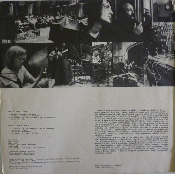 Collegium Musicum : Live (LP, Album, Gat)
