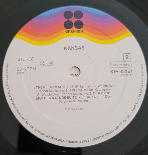 Kansas (2) : Kansas (LP, Album, RE)