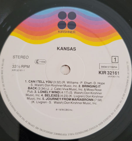 Kansas (2) : Kansas (LP, Album, RE)
