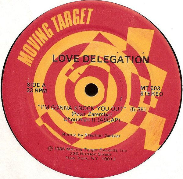Peter Zaremba's Love Delegation : I'm Gonna Knock You Out! (12", Maxi)