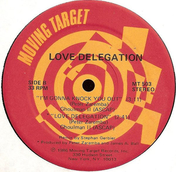 Peter Zaremba's Love Delegation : I'm Gonna Knock You Out! (12", Maxi)