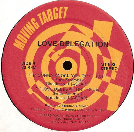 Peter Zaremba's Love Delegation : I'm Gonna Knock You Out! (12", Maxi)