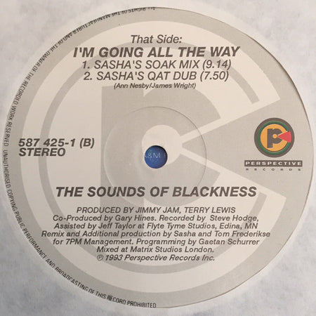 Sounds Of Blackness : I'm Going All The Way (12")