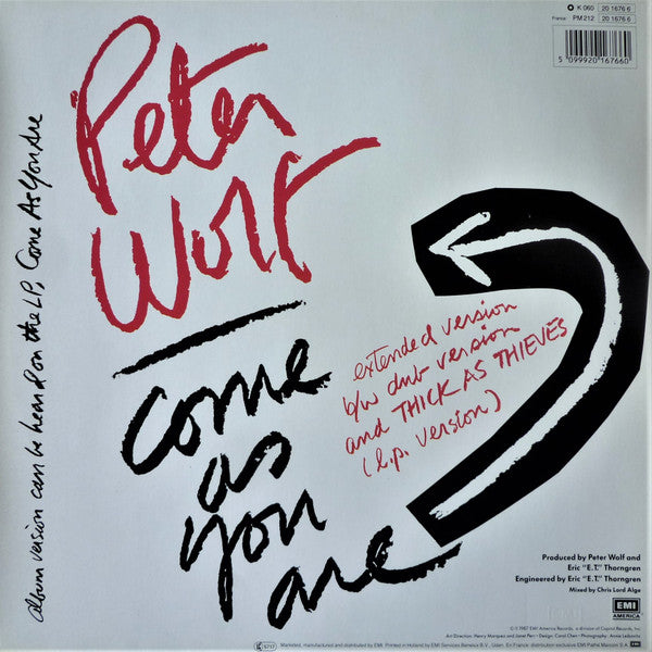 Peter Wolf : Come As You Are (Extended Version) (12", Single)