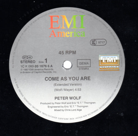 Peter Wolf : Come As You Are (Extended Version) (12", Single)