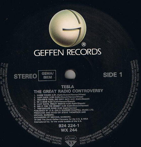 Tesla : The Great Radio Controversy (LP, Album)