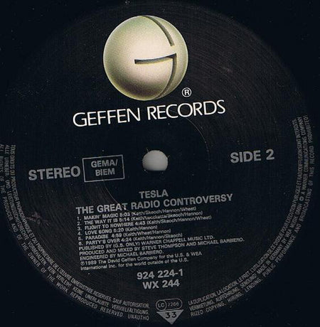 Tesla : The Great Radio Controversy (LP, Album)