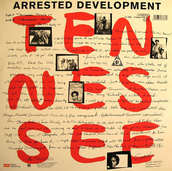 Arrested Development : Tennessee (12", Single)