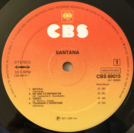 Santana : 3 (LP, Album, RE, Gat)