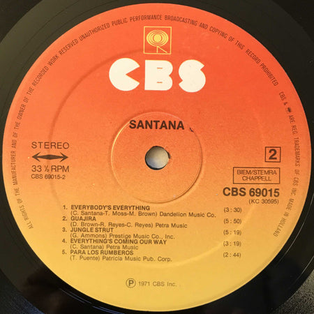 Santana : 3 (LP, Album, RE, Gat)