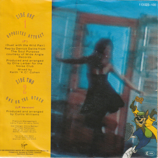Paula Abdul : Opposites Attract (7", Single, MP)