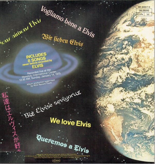 Elvis Presley : Aloha From Hawaii Via Satellite (2xLP, Album)