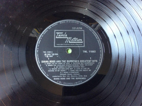 The Supremes : Greatest Hits (LP, Comp, Mono)