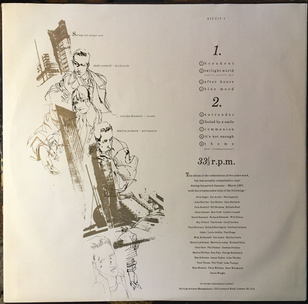 Swing Out Sister : It's Better To Travel (LP, Album, Cop)