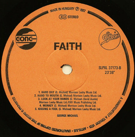 George Michael : Faith (LP, Album)