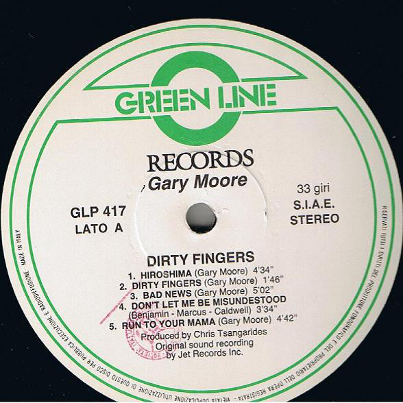 Gary Moore : Dirty Fingers (LP, Album)