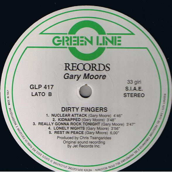 Gary Moore : Dirty Fingers (LP, Album)
