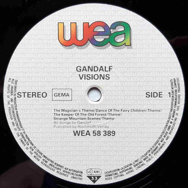 Gandalf : Visions (LP, Album)