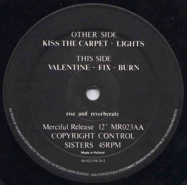 The Sisters Of Mercy : The Reptile House E.P. (12", EP, RP)