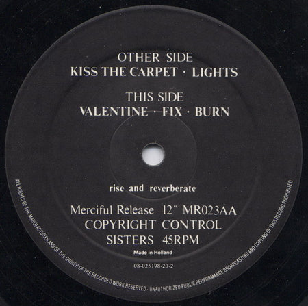 The Sisters Of Mercy : The Reptile House E.P. (12", EP, RP)