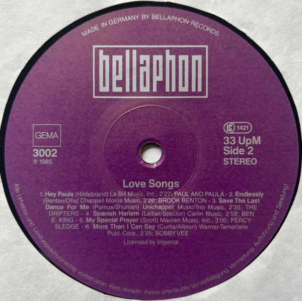 Various : Love Songs (3xLP, Comp + Box)