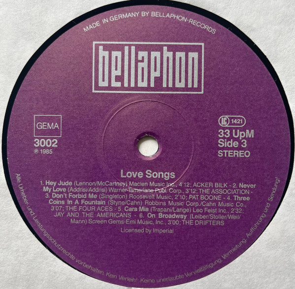 Various : Love Songs (3xLP, Comp + Box)