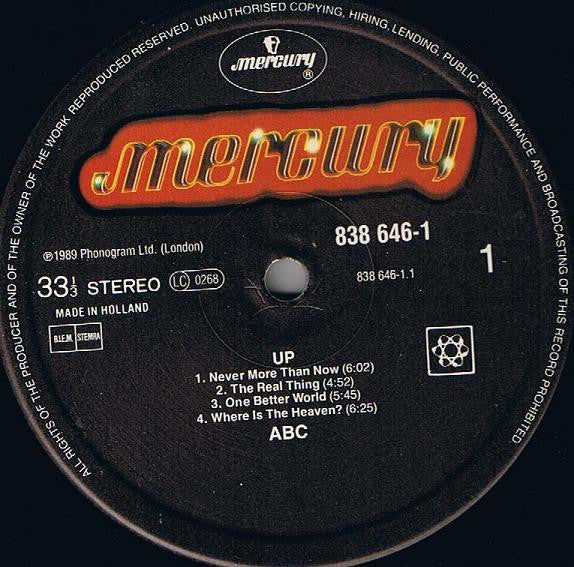 ABC : Up (LP, Album)