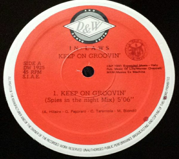In-Laws : Keep On Groovin' (12", Maxi)
