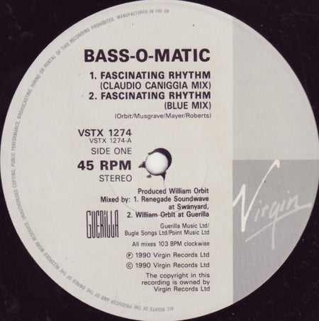 Bassomatic : Fascinating Rhythm (Renegade Remix) (12", Single)