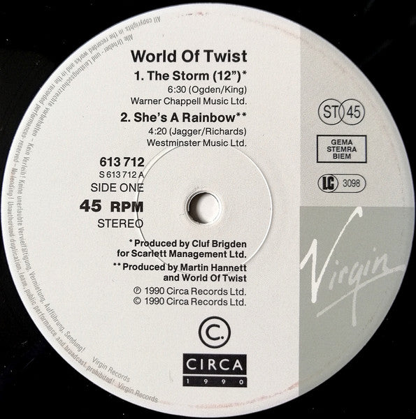 World Of Twist : The Storm (12", Single)