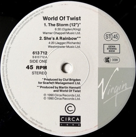 World Of Twist : The Storm (12", Single)
