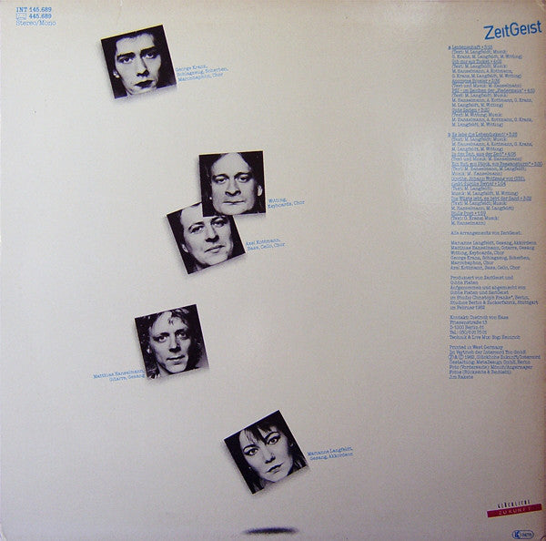 ZeitGeist (4) : ZeitGeist (LP, Album)