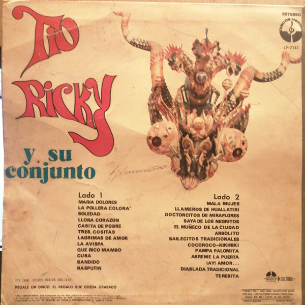Tío Ricky y Su Conjunto : Super Fiesta (LP, Album)