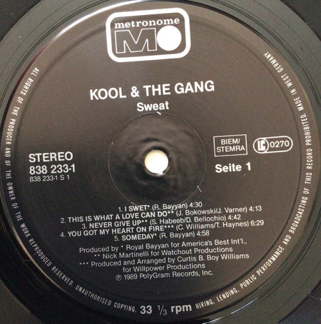 Kool & The Gang : Sweat (LP, Album)