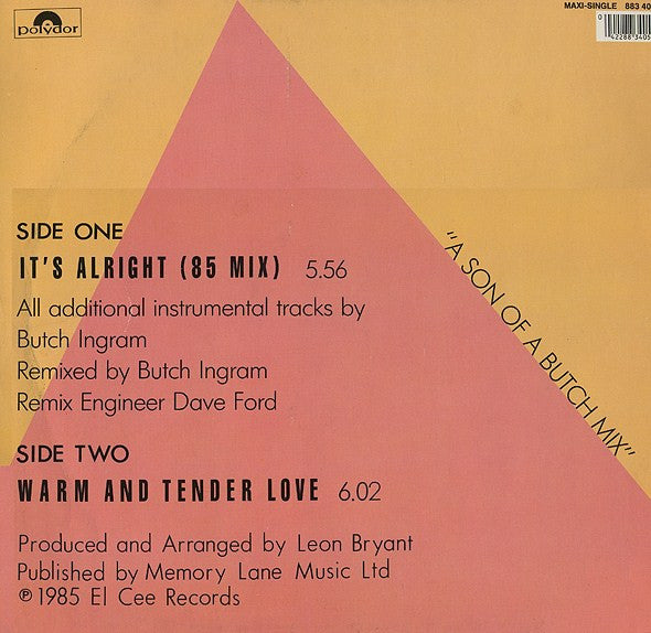 The Intruders : It's Alright ('85 Mix) (12")