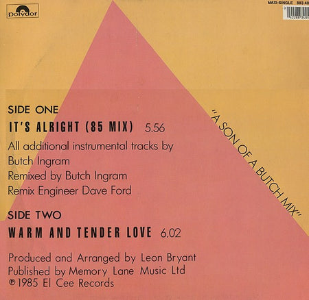 The Intruders : It's Alright ('85 Mix) (12")