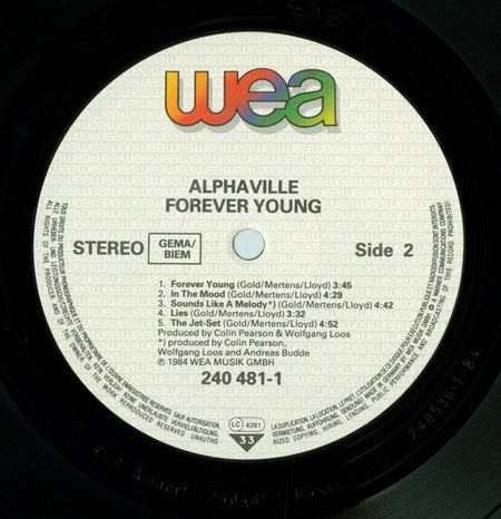 Alphaville : Forever Young (LP, Album)