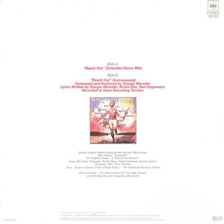 Giorgio Moroder Featuring Paul Engemann : Reach Out (12", Maxi)