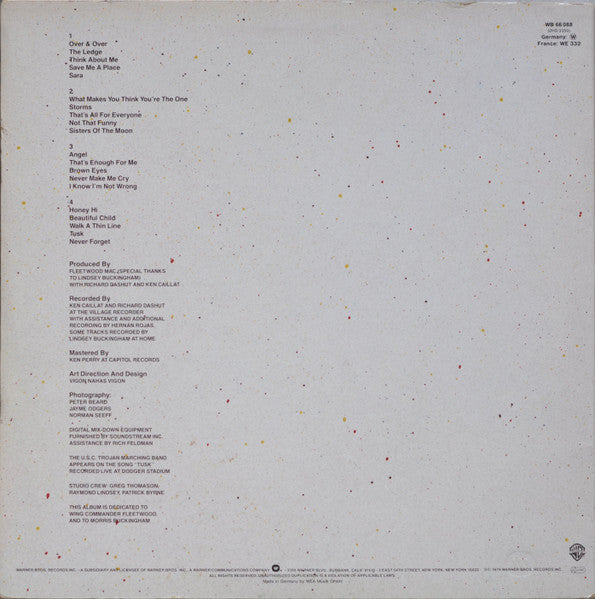 Fleetwood Mac : Tusk (2xLP, Album, Son)