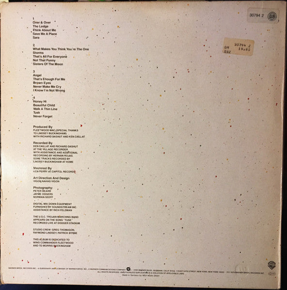 Fleetwood Mac : Tusk (2xLP, Album, Son)