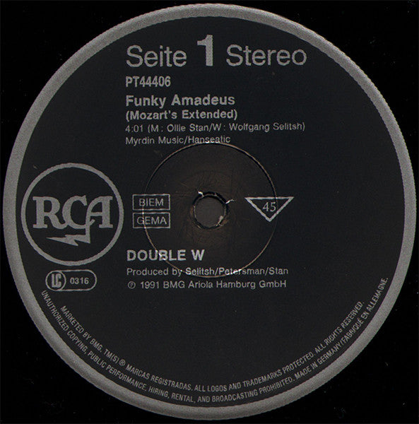 Double W : Funky Amadeus (12", Maxi)