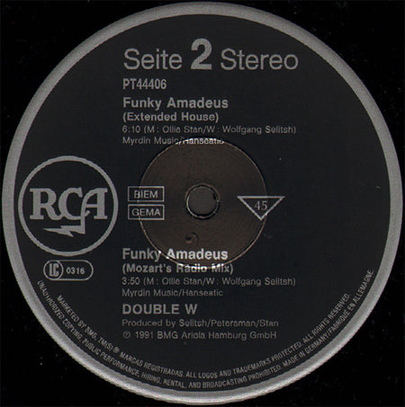 Double W : Funky Amadeus (12", Maxi)