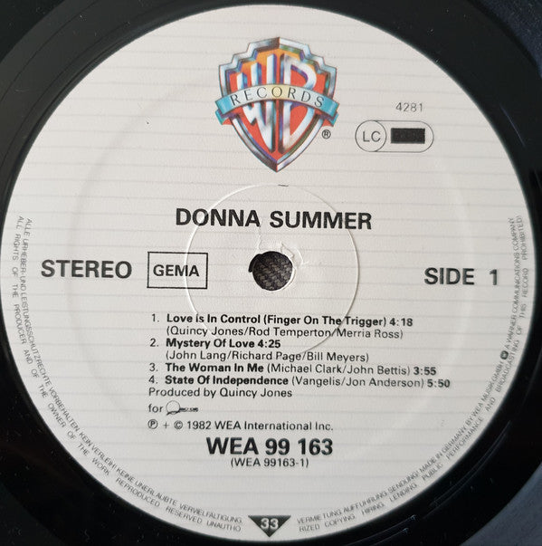 Donna Summer : Donna Summer (LP, Album)