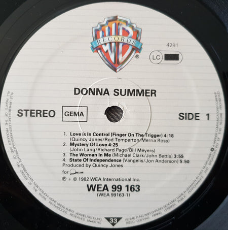 Donna Summer : Donna Summer (LP, Album)