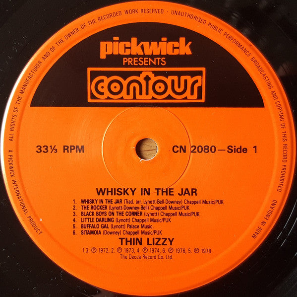 Thin Lizzy : Whisky In The Jar (LP, Comp)