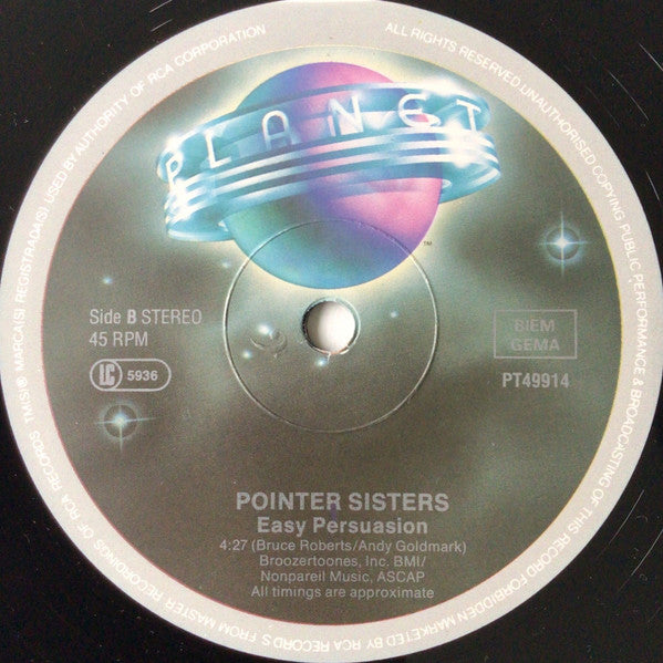 Pointer Sisters : Freedom (12")