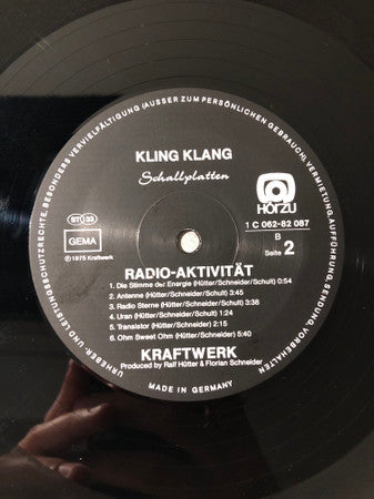 Kraftwerk : Radio-Aktivität (LP, Album, Fir)